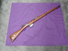 A Swiss Schmidt Rubin 1889 Rifle 7.5 x 53.5 Calibre, serial number in two places 204126 also on