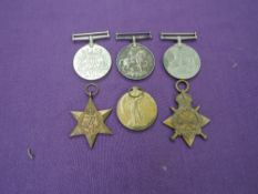 A WW1 Medal Trio to T5-1789 PTE.P.SMITH.R.Lanc.R, 1914-15 Star, War Medal and Victory Medal along