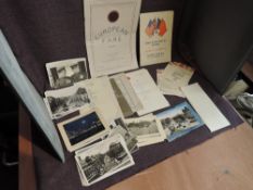 A collection of Military Ephemera including Real Photographs of 1936 Berlin Olympics, Russian