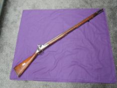 A United Kingdom Percussion Musket, JPR EXRI 2500 on barrel, 130 on stock, London Proof mark on