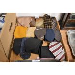 A collection of gents mixed vintage and retro neck ties.