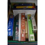 Eleven 500 to 1200 piece jigsaw puzzles of gardening, map and comic interest etc.