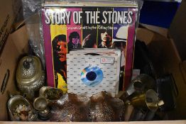 A miscellaneous selection of items including a small selection of LP's with titles such as 'The