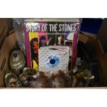 A miscellaneous selection of items including a small selection of LP's with titles such as 'The