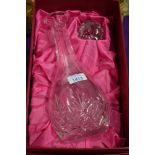 A boxed Lead crystal decanter by Royale County Crystal.