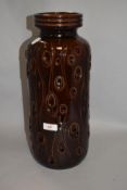 A mid century West German pottery vase no. 288 40cm tall.