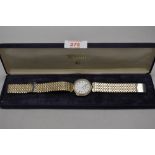 A modern ladies fashion wrist watch bearing name Hermes. With case.
