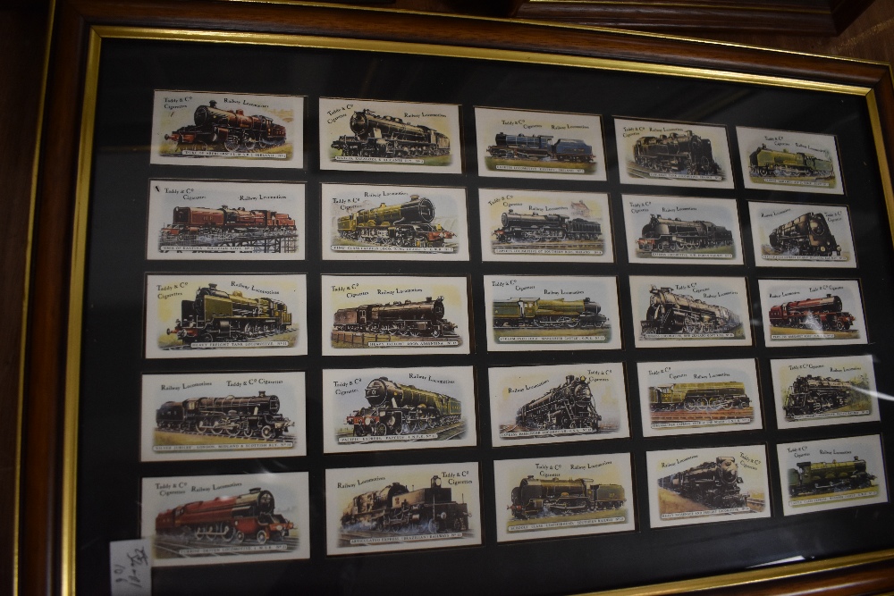 A collection of Cigarette Cards including framed sets of Taddy & Co Railway Locomotives, John Player - Image 7 of 9