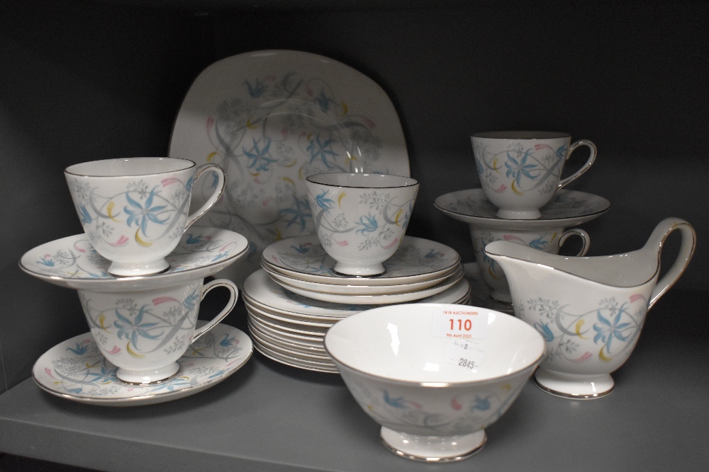 A vintage Tuscan china Annabel pattern part tea service.