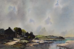 Ebenezer John Woods (Jack) Prior (British 1914-1988) watercolours, a nicely painted estuary scene