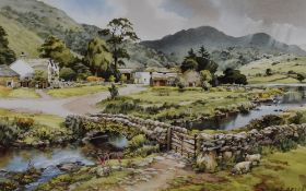 After Judy Boyes (British b.1943) a coloured Lake District scene print, entitled 'Summer at