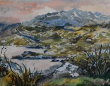 Kathleen Bell (British 19th/20th century) oil on canvas, entitled 'Summer Morning Connemara'