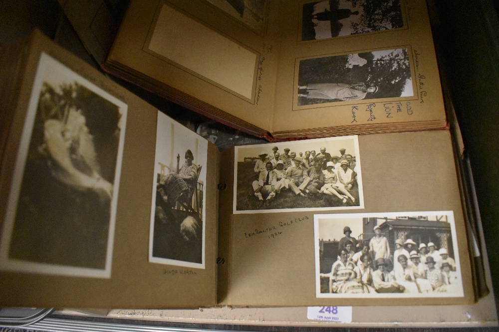 A collection of early 20th century black and white photograph albums. - Image 2 of 3