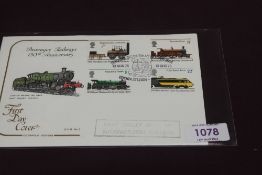 GB 1975 RAILWAYS FIRST DAY COVER WITH BUCKFASTLEIGH HANDSTAMP Cotswold illustrated first day cover