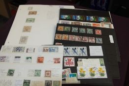 CHINA, COLLECTION ON 50+ PAGES & LOOSE STOCKCARDS INC LOCAL POSTS Over 50 pages of leaves with