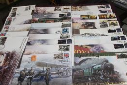 GB, 2007-12, COLLECTION OF 23 BUCKINGHAM COVERS, MOSTLY RAILWAYS ISSUES Fine collection of covers,