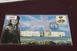 GB 2000 WE SHALL REMEMBER COVER, SIGNED IN INK BY FORCES SWEETHEART VERA LYNN Fine cover 'we shall