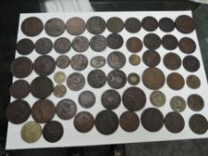 A collection of mainly 18th century British and Irish Tokens, approx 56, various Factories, Shops
