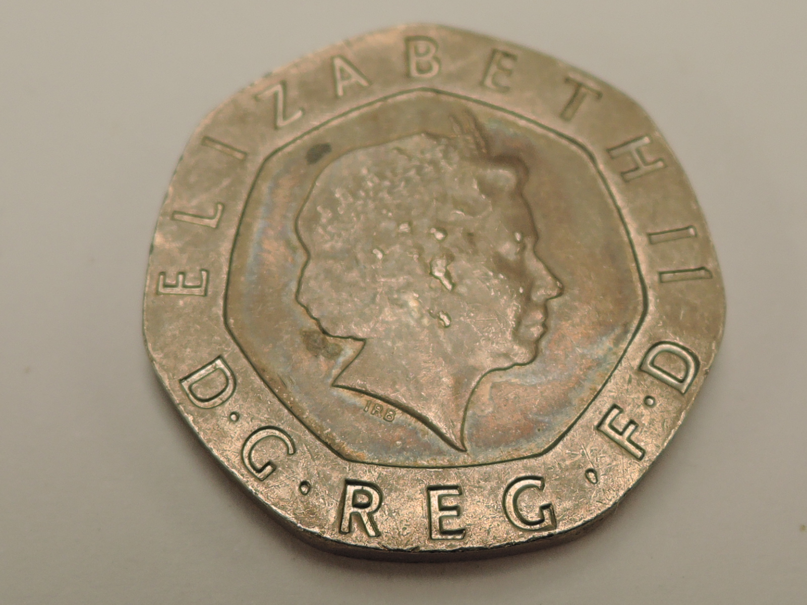 A Queen Elizabeth II 20p Coin, no date but was produced in 2008, known