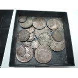 A collection of World Silver Coins including USA Dollars 1921, 1923, Austria Theresia 1780 x2 SF,