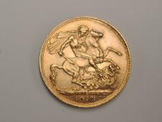 A United Kingdom Royal Mint 1913 George V Gold Sovereign