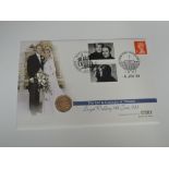 A Queen Elizabeth II Royal Mint 1999 Gold Sovereign on large Commemorative Cover, celebrating Earl &