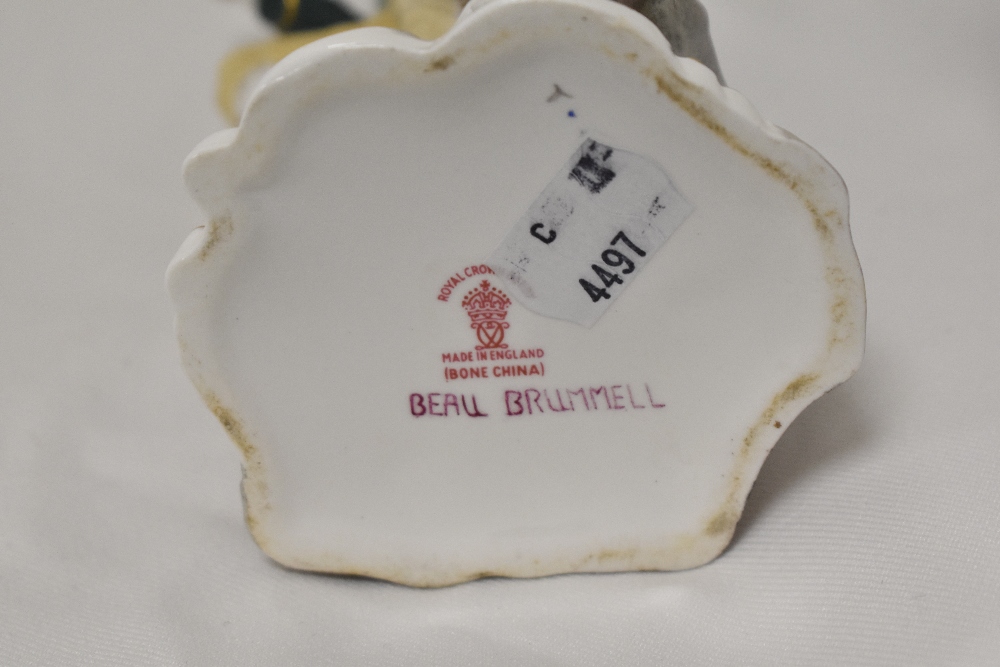A Royal Crown Derby figure study of Beau Brummell. - Image 3 of 3
