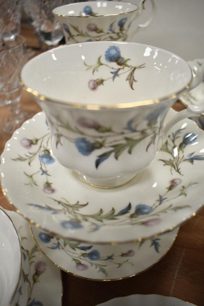A selection of Royal Albert 'Brigadoon' tea wares, comprising; plates, cups and saucers, jug and - Image 2 of 3