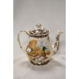 A Royal Worcester Palissy Tea or Coffee Pot from the ‘Game’ series.