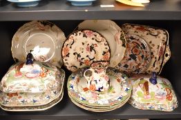 A collection of early 20th century and later Mason's wares including Mandalay, Ironstone and