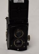 A Rolleiflex old standard reflex camera No245448 with original leather case