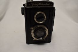 A Voigtlander Brilliant TLR camera