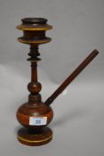 A 20th century Turkish pipe in a Sheesha style. 26cm tall.