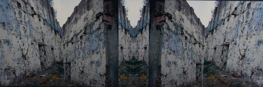 Robert Richfield (American b.1947-Present) A multi-panelled photographic composition, derelict brick