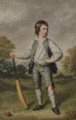 After Francis Cotes R.A. (British 1726 - 1770) The Cricket Boy (Master Lewis Cage) a coloured
