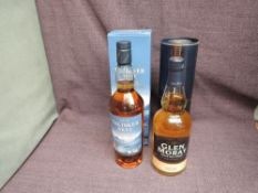Two bottles of Single Malt Whisky, Talisker Skye, 45.8% vol in card box, 70cl and Glen Moray, 40%