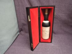 A 1981 Royal Wedding Reserve Limited Edition bottle of Glenlivet 25 Year Old Single Malt Scotch