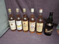 Six bottles of Blended Scotch Whisky, Black Bottle 40% vol, 75cl, Glen Corrie 3 Year Old 40% vol