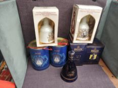 Seven Wade Bells containing Bells 8 Year Extra Special Old Scotch Whisky, Royalty Commemoratives,