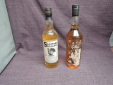 Two bottles of Single Malt Whisky, Fauna & Flora range 43% vol 70cl label very worn and Scottish