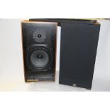 A pair of Monitor Audio R252 cherry wood cased speakers in excellent condition