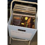A large box of vinyl albums - a mixed lot covering many genres - around 40 album in VG or lesser