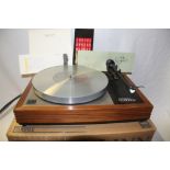 A high end and highly sought after British reference transcription turntable - boxed and in