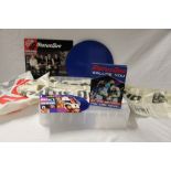 A lot of Status Quo items with musical card - signed - a vinyl record in presentation tin along with