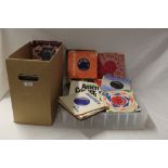 A large box of various singles -1950's / 1960's - a real mixed bag that may be good for a shop or an