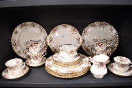 A collection of Royal Albert 'Cottage Garden', plates, cups, saucers, jug and cake plate to be