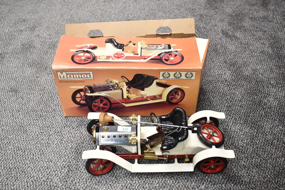A Mamod Live Steam Roadster SA1, appears to have had little use, in original box