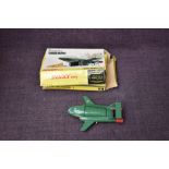 A Dinky diecast, 101 Thunderbird 2 push button undercarriage release detachable pod, with opening