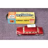 A Corgi diecast, 247 Mercedes Benz 600 Pullman in dark red with white interior, in original box