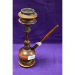 A 20th century Turkish pipe in a Sheesha style. 26cm tall.